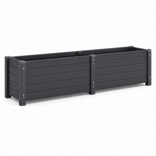 Jardinière surélevée rectangulaire anthracite en polypropylène 100 x 43 x 35 cm
